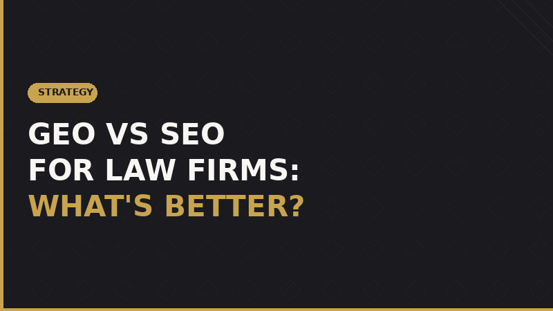 GEO vs SEO for Law Firms
