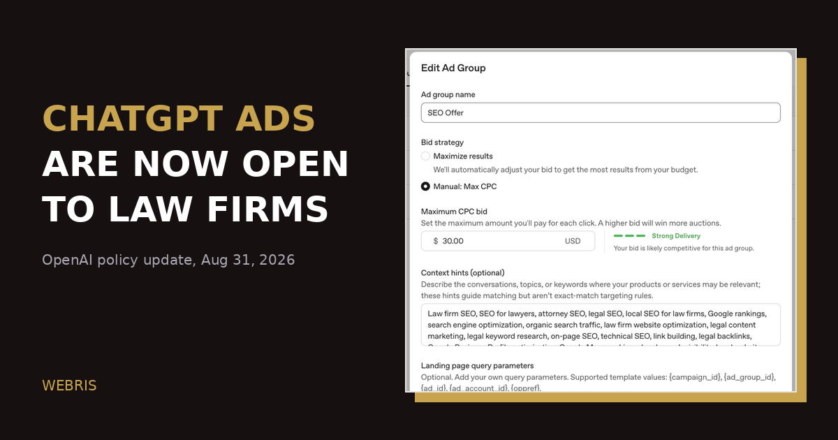 ChatGPT Ads are now open to law firms