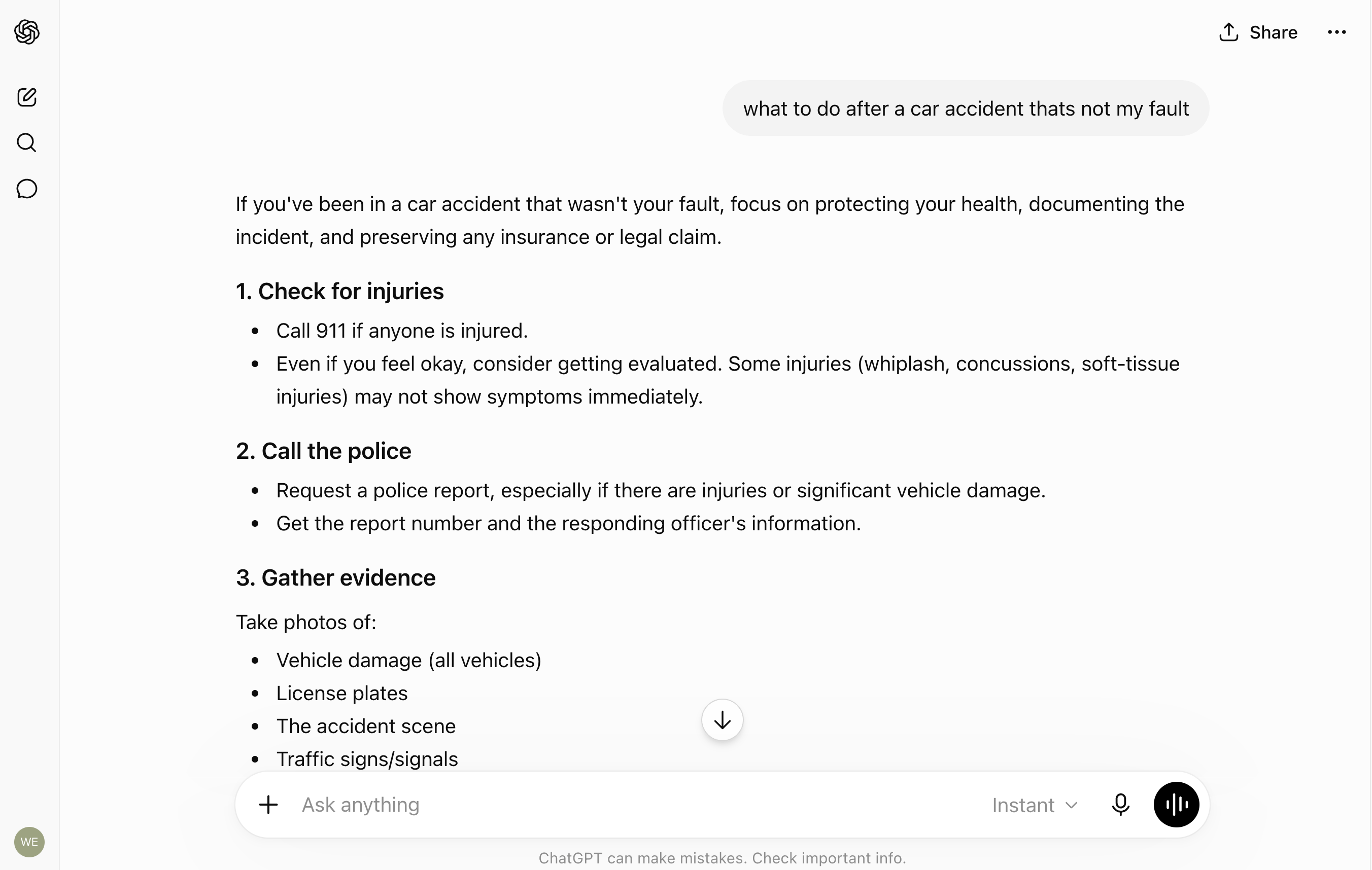ChatGPT recommending a law firm