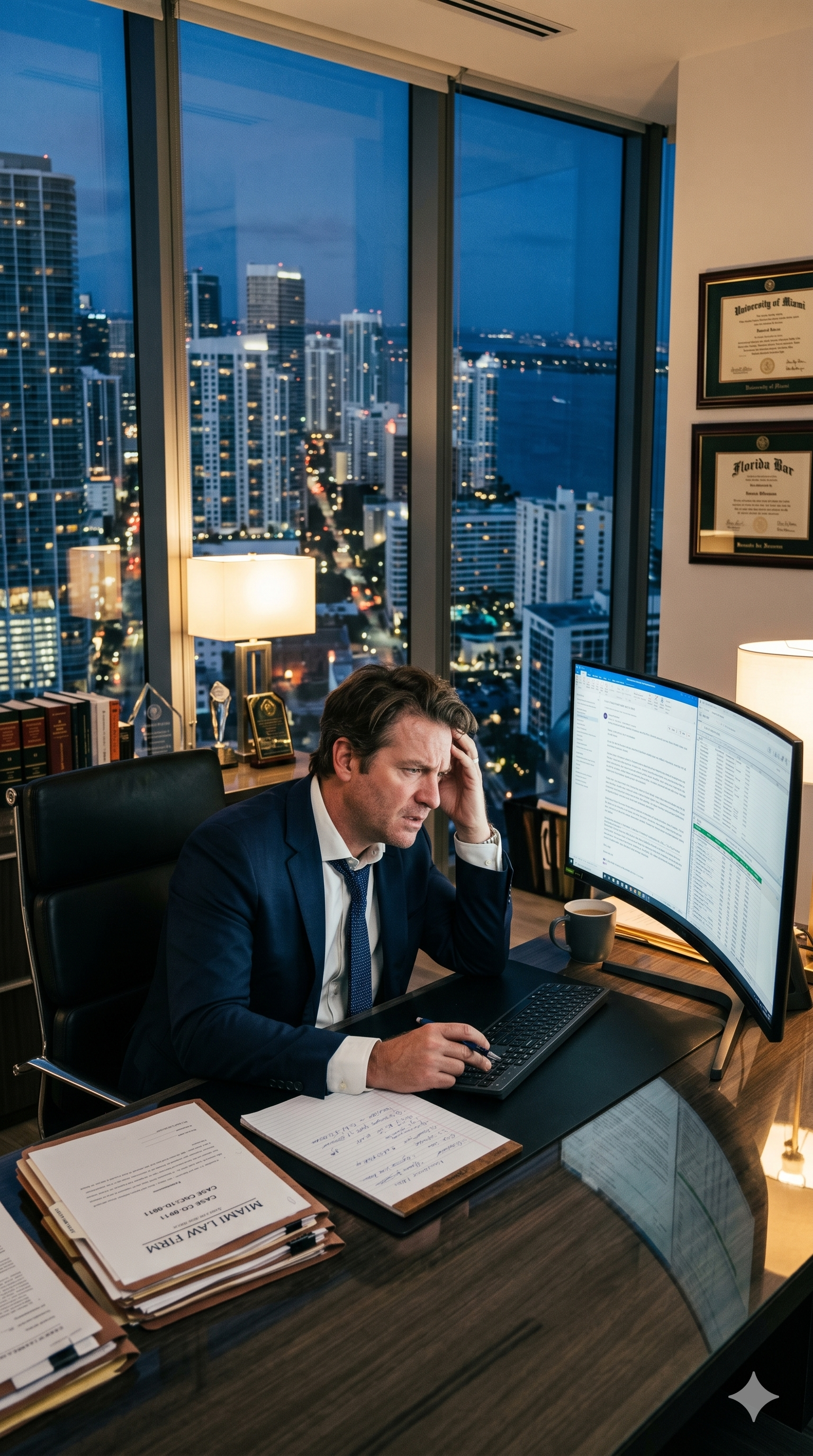 Attorney reviewing PPC campaigns
