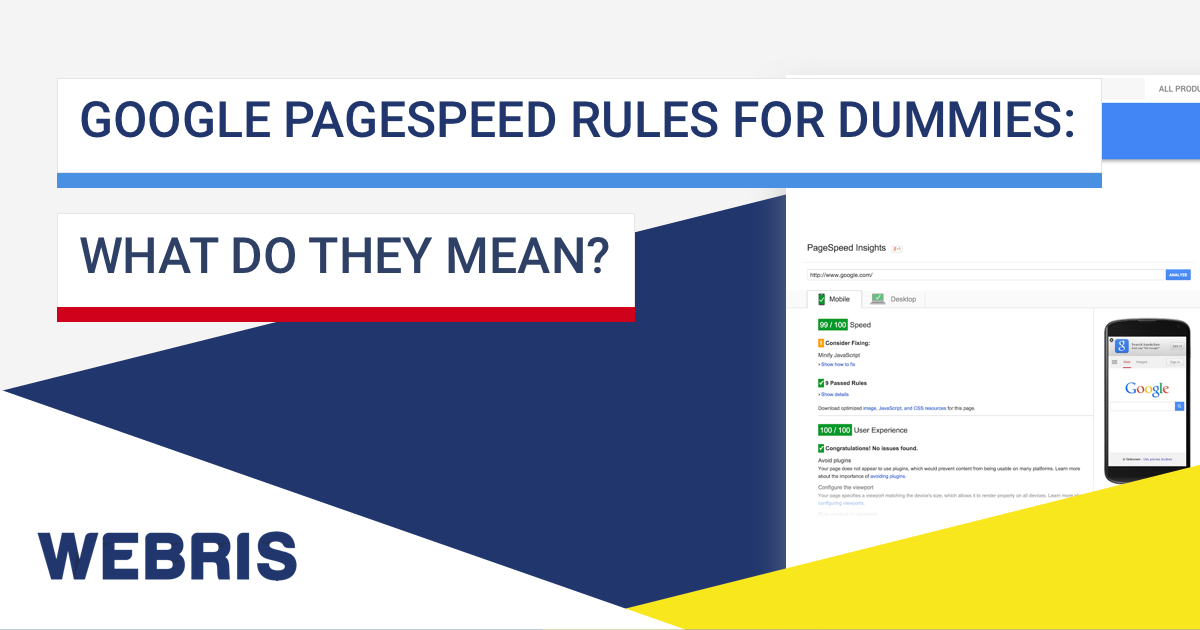 Google PageSpeed Rules for Dummies What Do They Mean?!