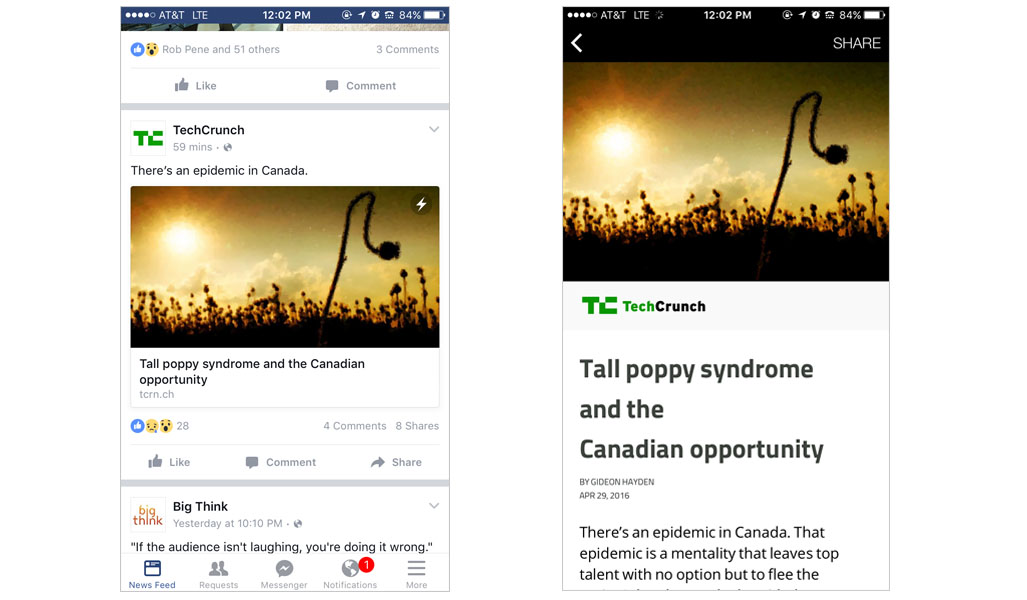 FB Instant Articles Example