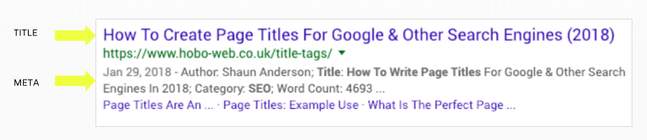 page titles seo
