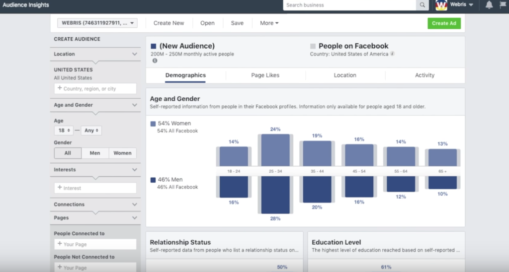 facebook audience insights