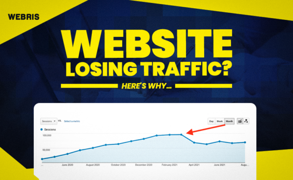 website losing organic traffic